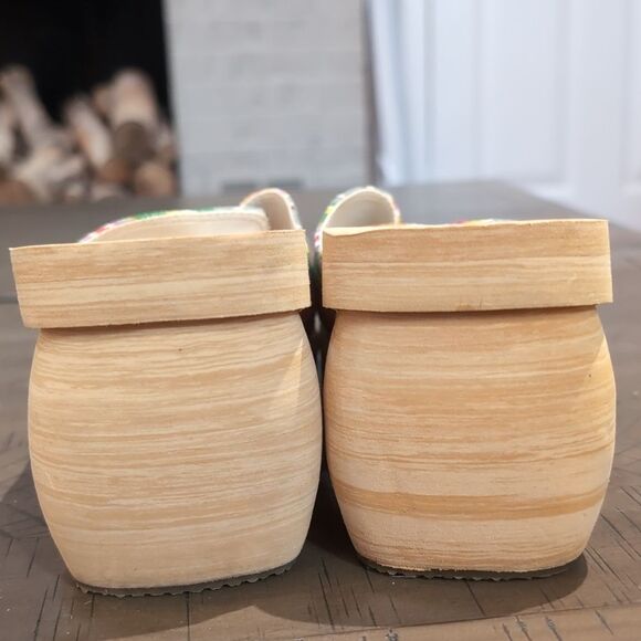 Y2K Skechers Canvas Clog Sandals Something Else Sz 7 - Picture 6 of 10